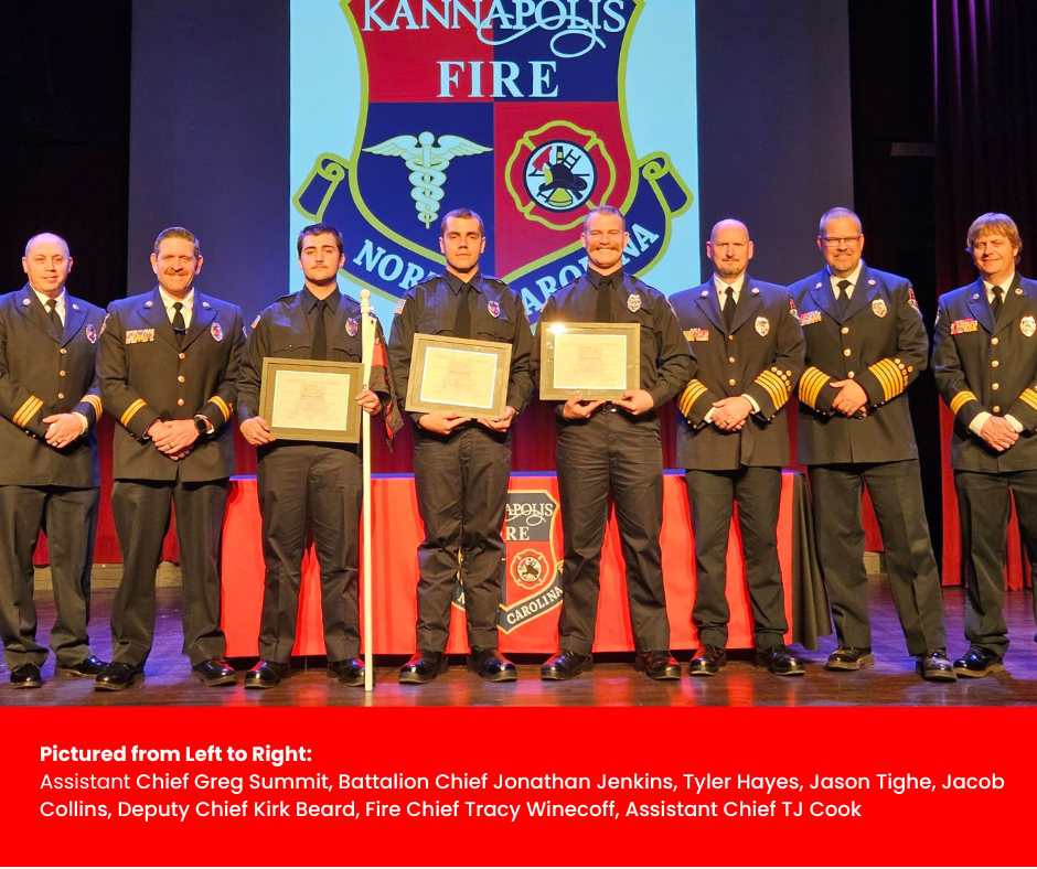 Kannapolis Fire Department welcomes three new firefighters  Kannapolis Fire Department welcomes three new firefighters